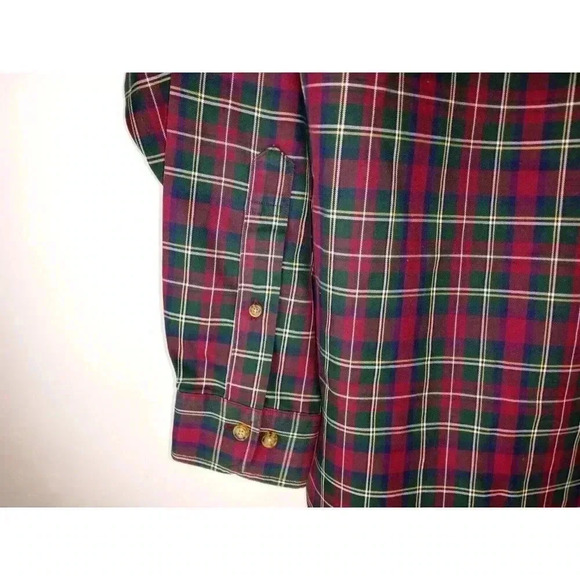 Brooks Brothers Mens Shirt Multicolor Cotton Plaid Button Down Long Sleeve Large - Picture 9 of 10